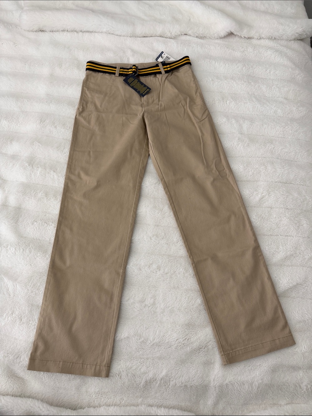 NWT Polo Ralph Lauren Boys Belted Chino Pants size 14